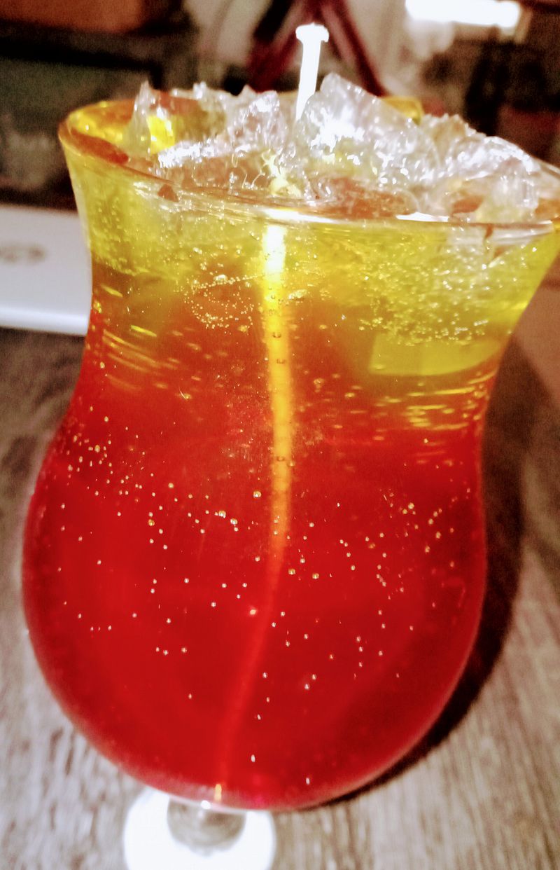Daquiri Glass Mango-Peach Gel Wax Candle