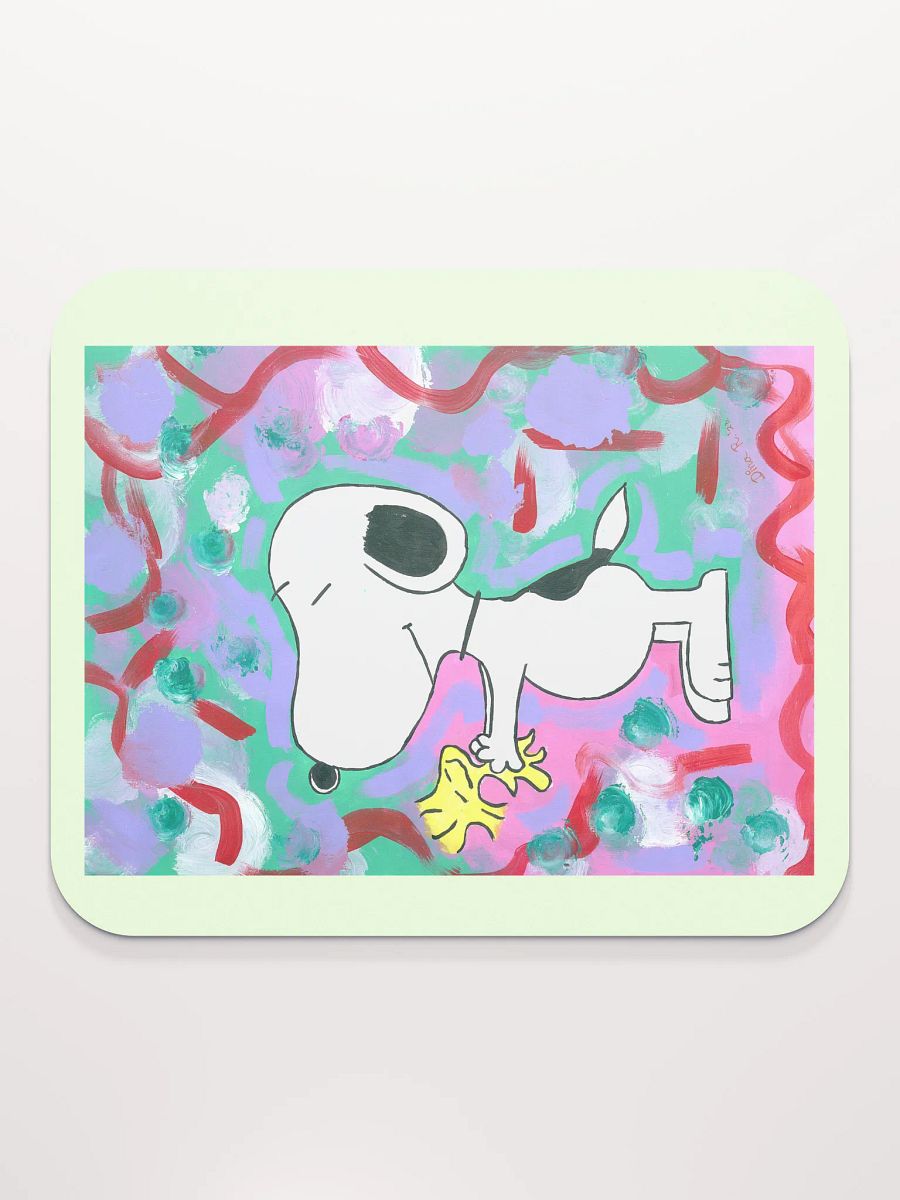 Snoopy - (art by Dina R.) - acrylic painting picture - Classic Mouse Pad product image (2)