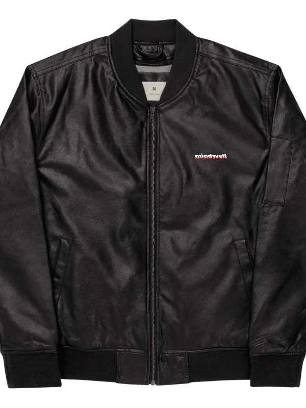 Bomber Jacket de piel sintética mindwell (Bordado) product image (4)