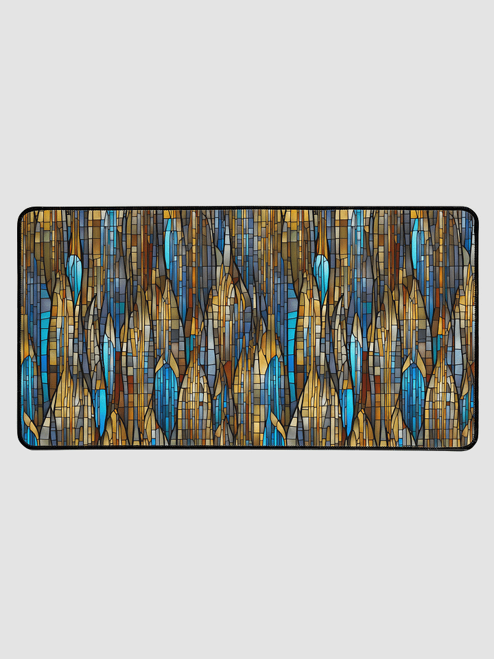 Abstract Waterfall Stained Glass Deskmat product image (1)