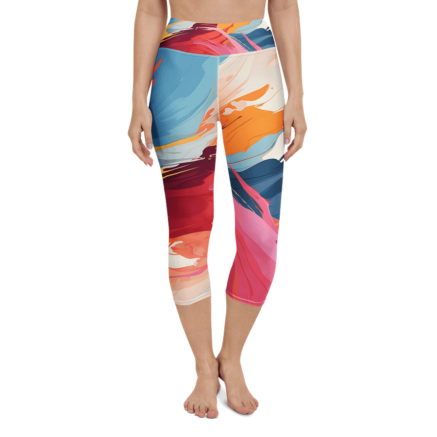 Abstract Print Workout Capri Leggings product image (4)