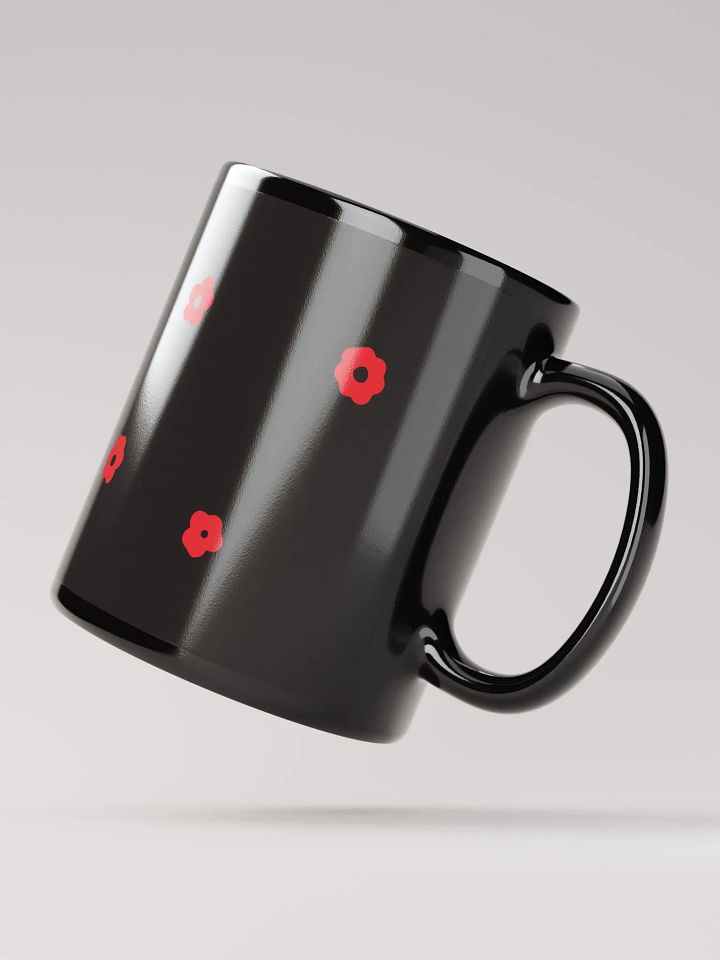 SMALL FLOWERS RED BEAUTIFUL COLORS CONTRAST SHINY MUG product image (2)