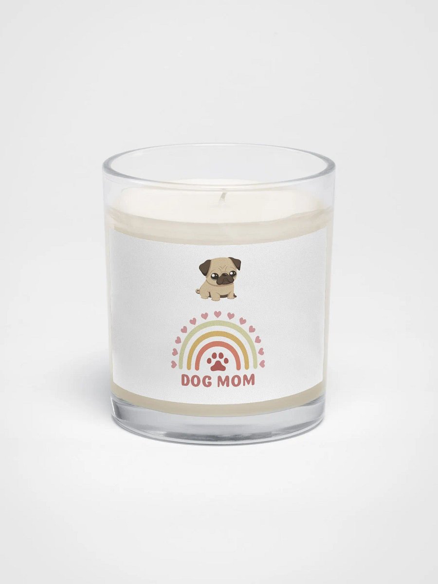 Rainbow Pug Dog Mom Soy Wax Candle product image (1)