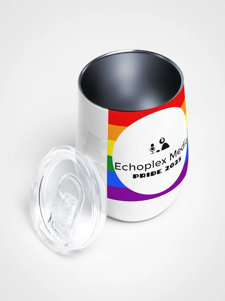 Pride 2025 Wine Tumbler - White product image (2)