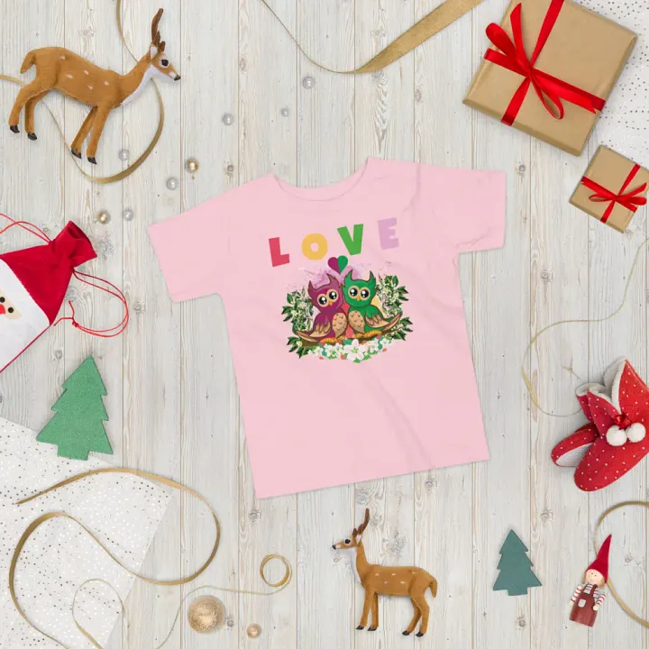Love Colorful Funny Cute Bella +Canvas Toddler T-Shirt – Best Gift for Kids product image (2)