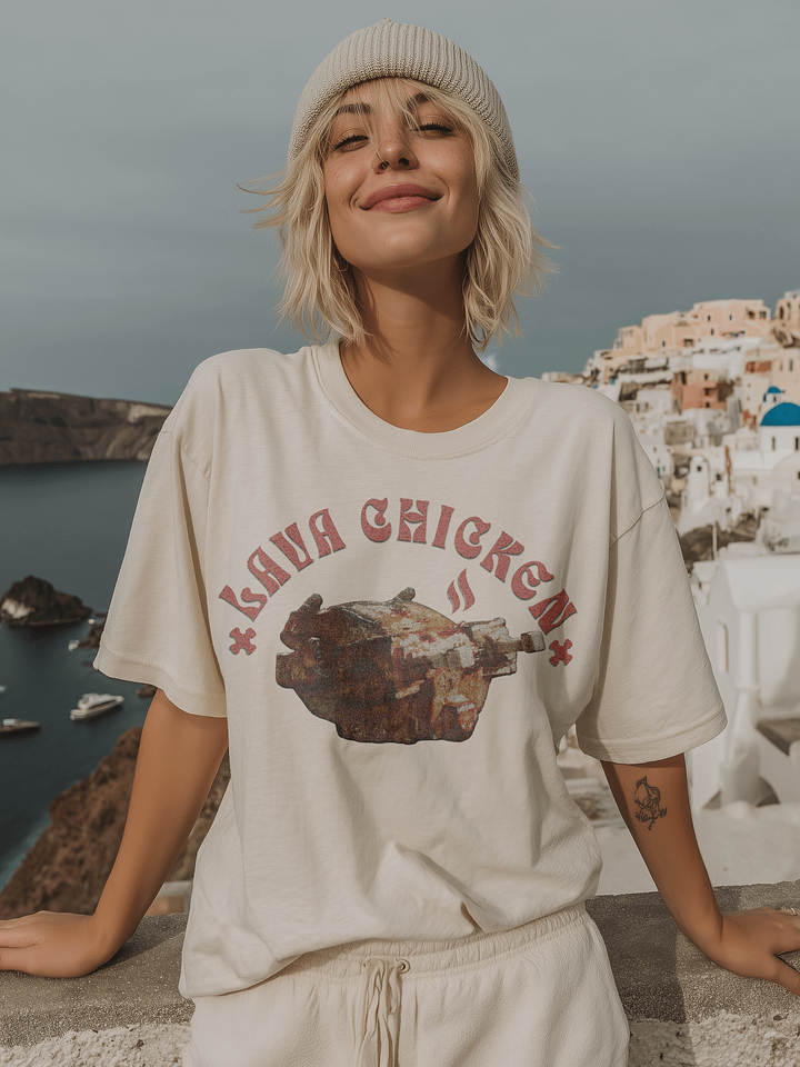 Steve Lava Chicken Shirt Funny Minecraft Tee product image (1)