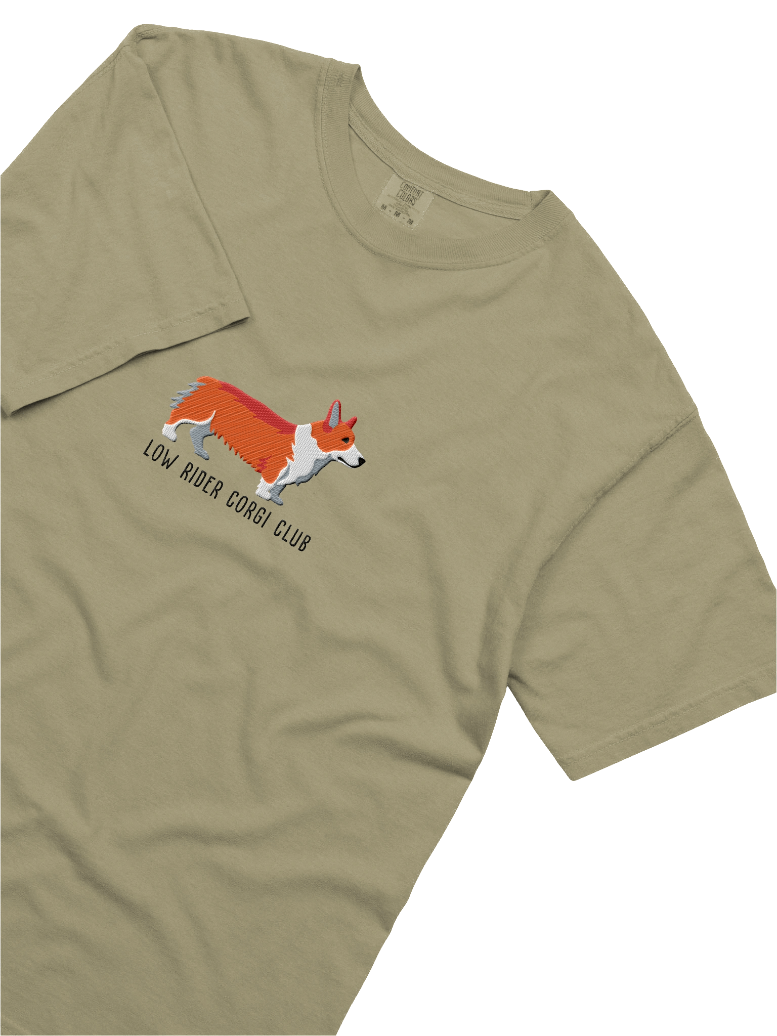 Low Rider Corgi Club T-Shirt(Embroidered) of a Pembroke Welsh Corgi(Red) product image (25)