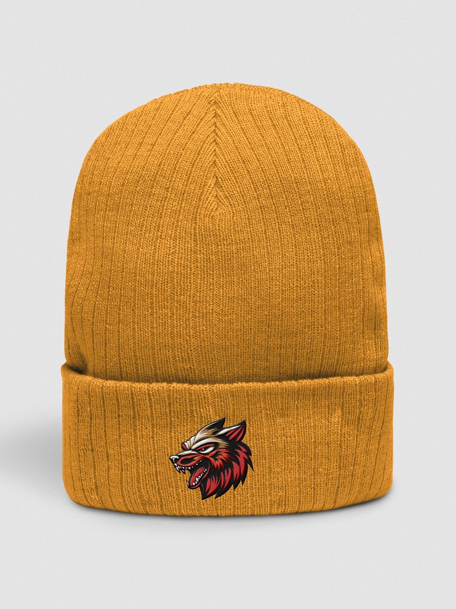 Wolf Ribbed Beanie product image (2)