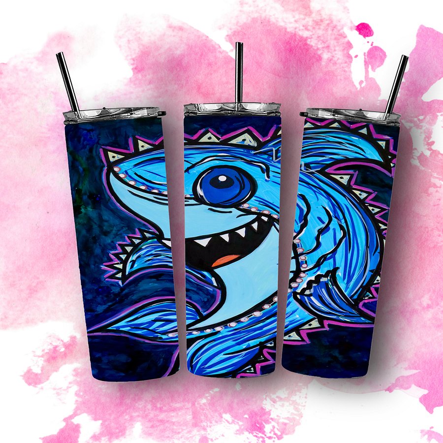 Willis The Shark 20oz Skinny Tumbler product image (1)