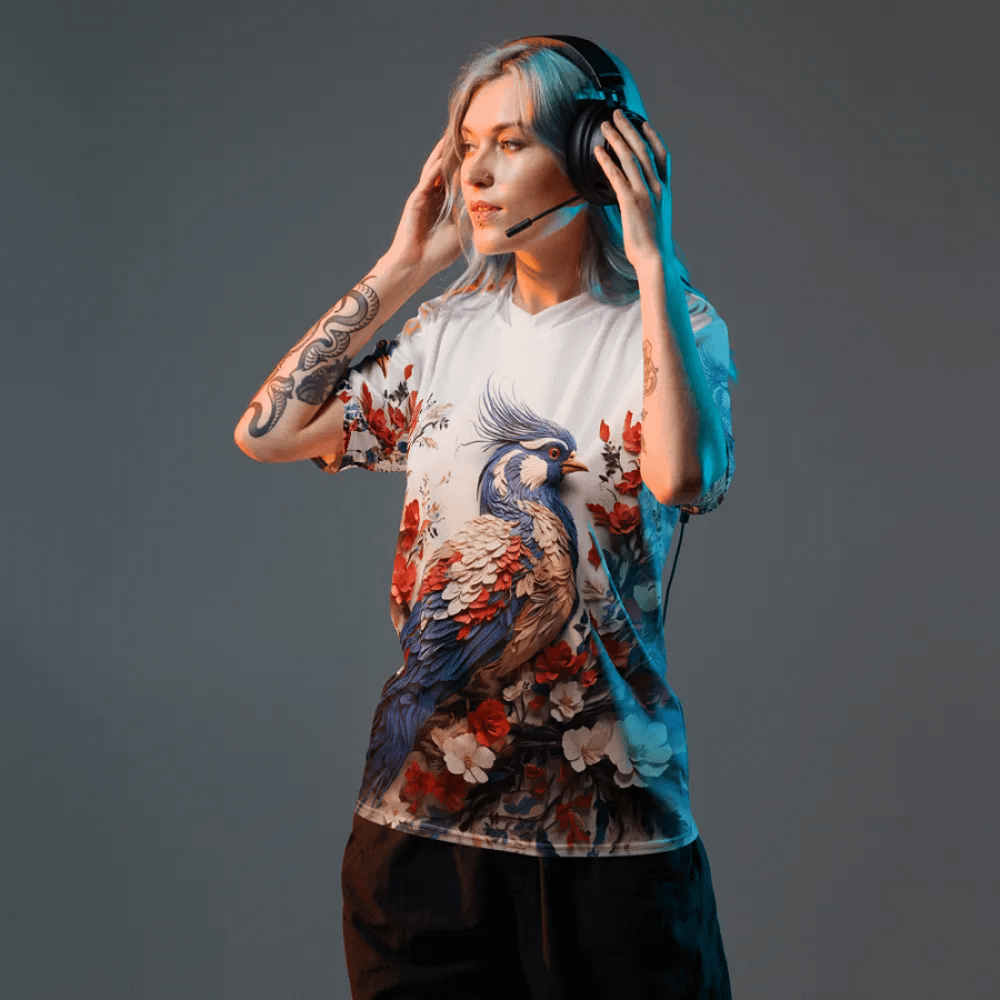 Bird of pheasant art t shirt product image (1)