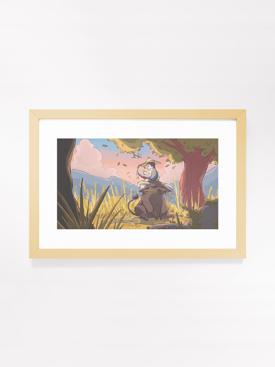 Serenading a Buffalo | Frame Matte Poster 18"x12" product image (1)