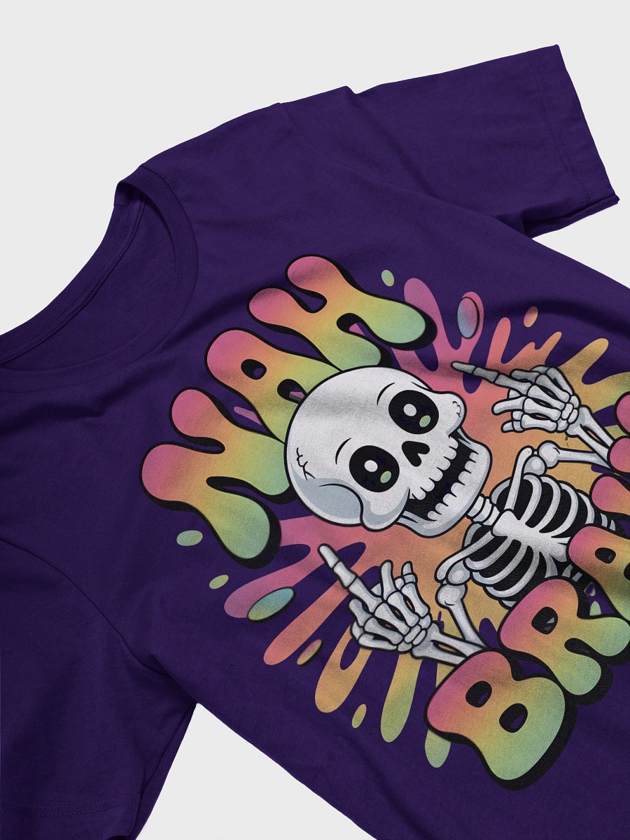 Sassy psychedelic Skeleton 'NAH BRAH!' T-Shirt - Hein Signature Studios product image (28)