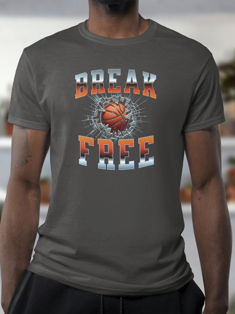 Break Free Men's Basketball Heavyweight T -shirt product image (1)