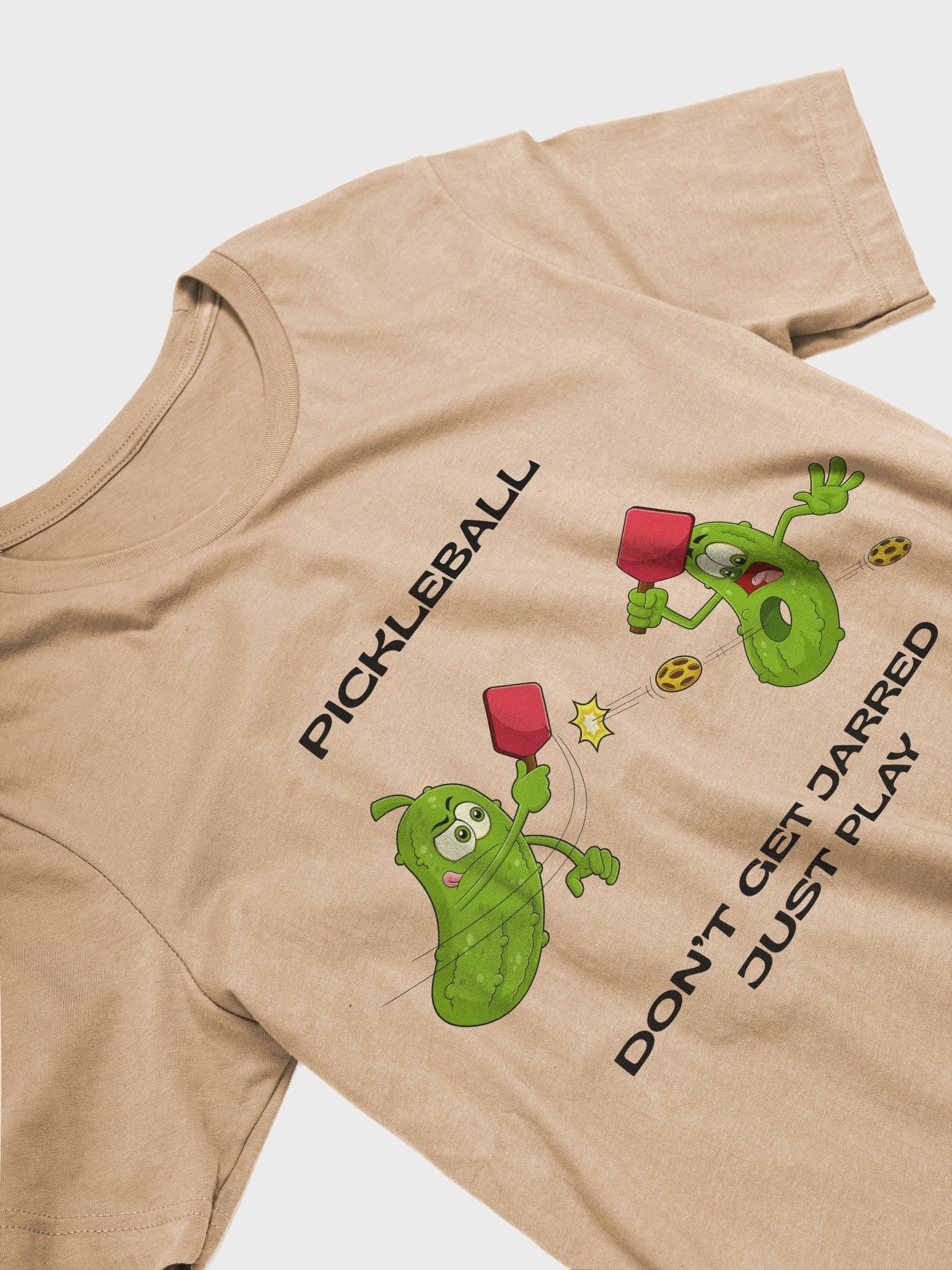 Pickleball Don't Get Jarred Just Play Bella Supersoft Unisex T-Shirt product image (3)