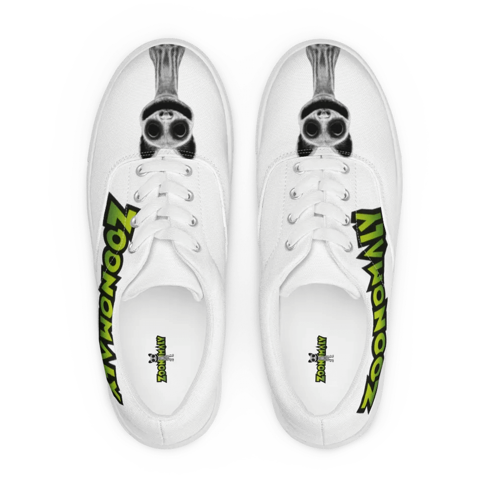 Zoonomaly Cat Men's Lace-Up Canvas Shoes product image (1)
