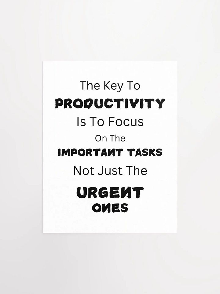 Productivity Focus Motivational Poster product image (2)