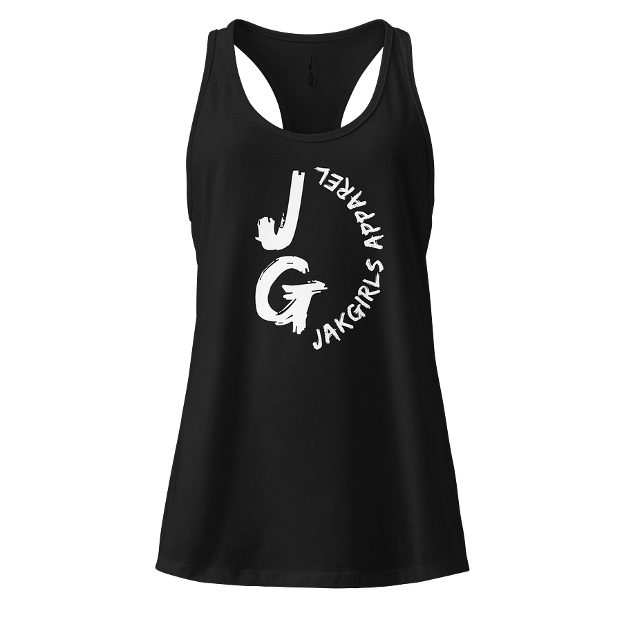 Womens Abstract Floral Racerback Tank (white logo) product image (1)
