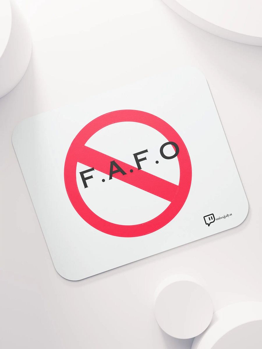 F.A.F.O Mouse Pad w/ logo product image (7)