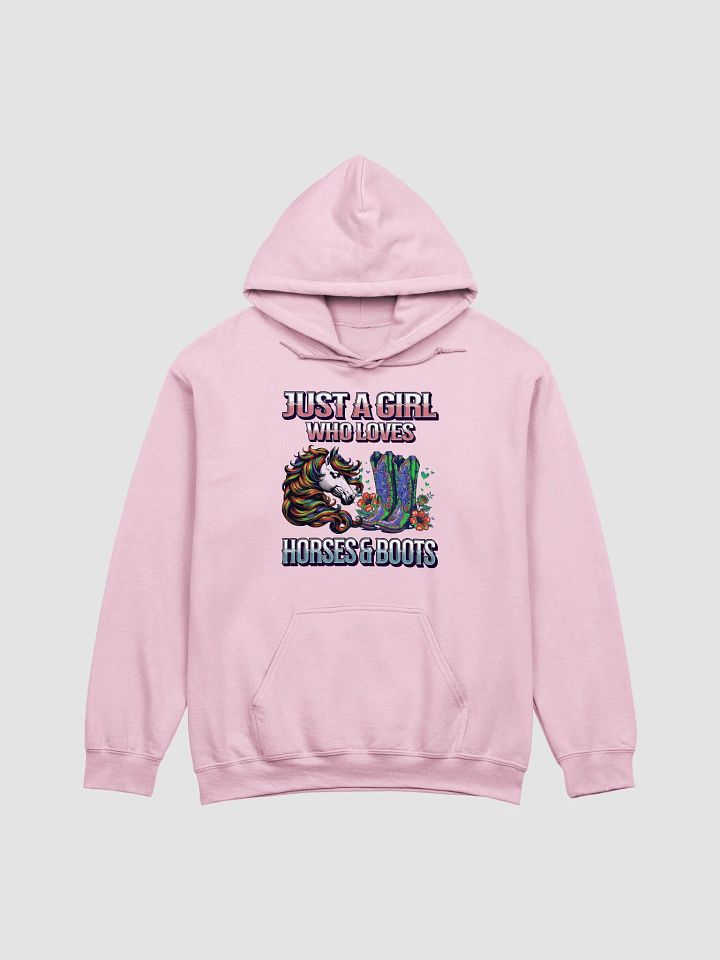 Just a Girl Who Loves Horses & Boots Hoodie product image (7)