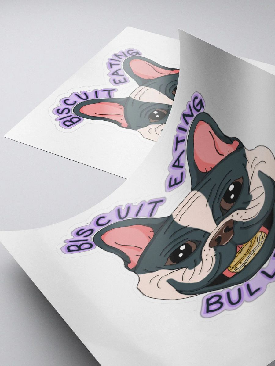 Biscuit Eating Bulldog! Sticker product image (4)