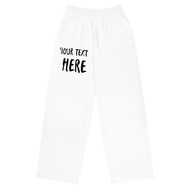 Personalizable Cozy Streetwear Vibes Wide-Leg Pants product image (1)
