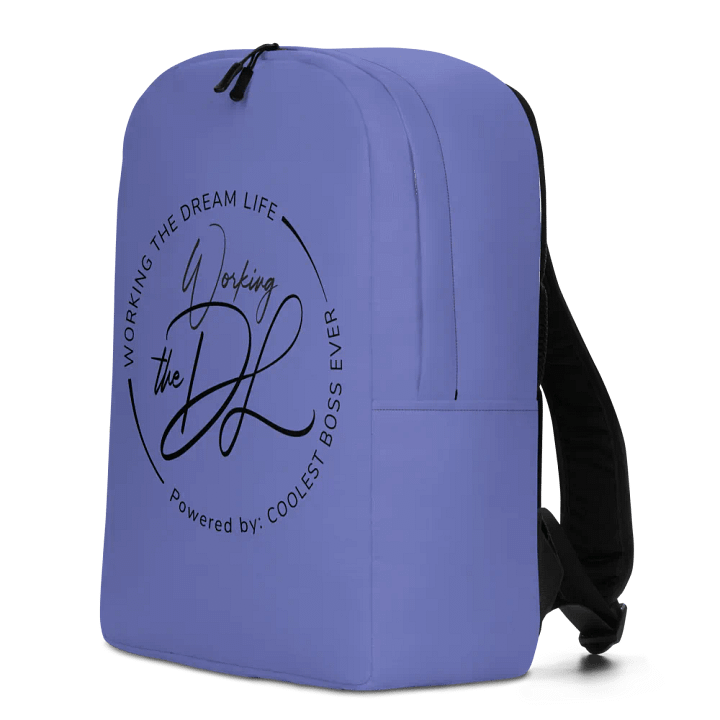 Work the Dream Life – Purple Minimalist All-Over Print Backpack for Work, Travel & Everyday Use product image (2)