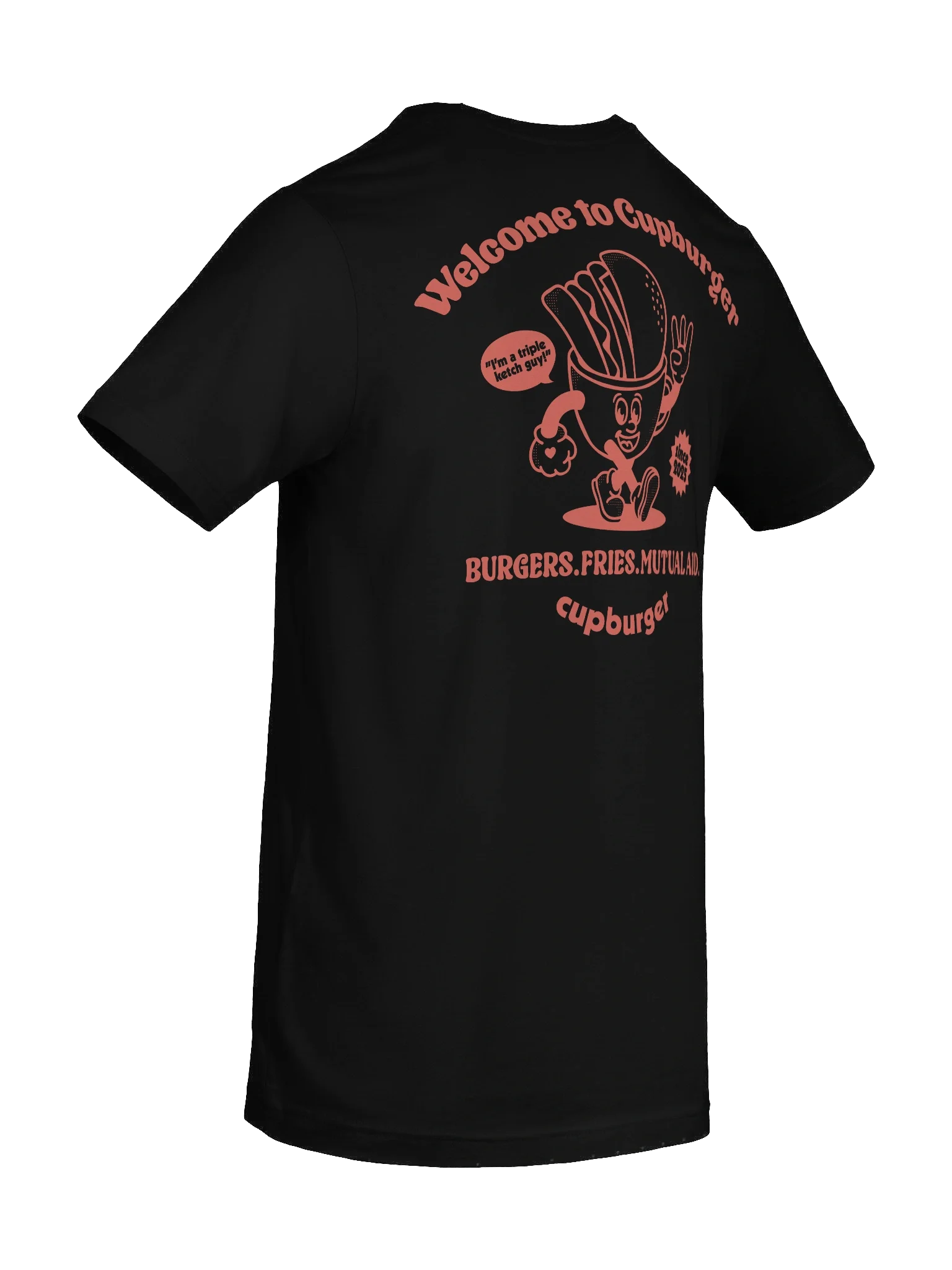 Cupburger "Fast Food" Black Tee product image (10)