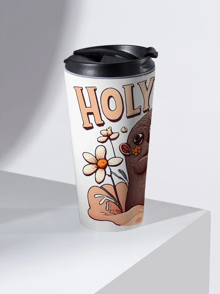 Holy Moly Cute Mole Stainless Steel Travel Mug Design product image (2)