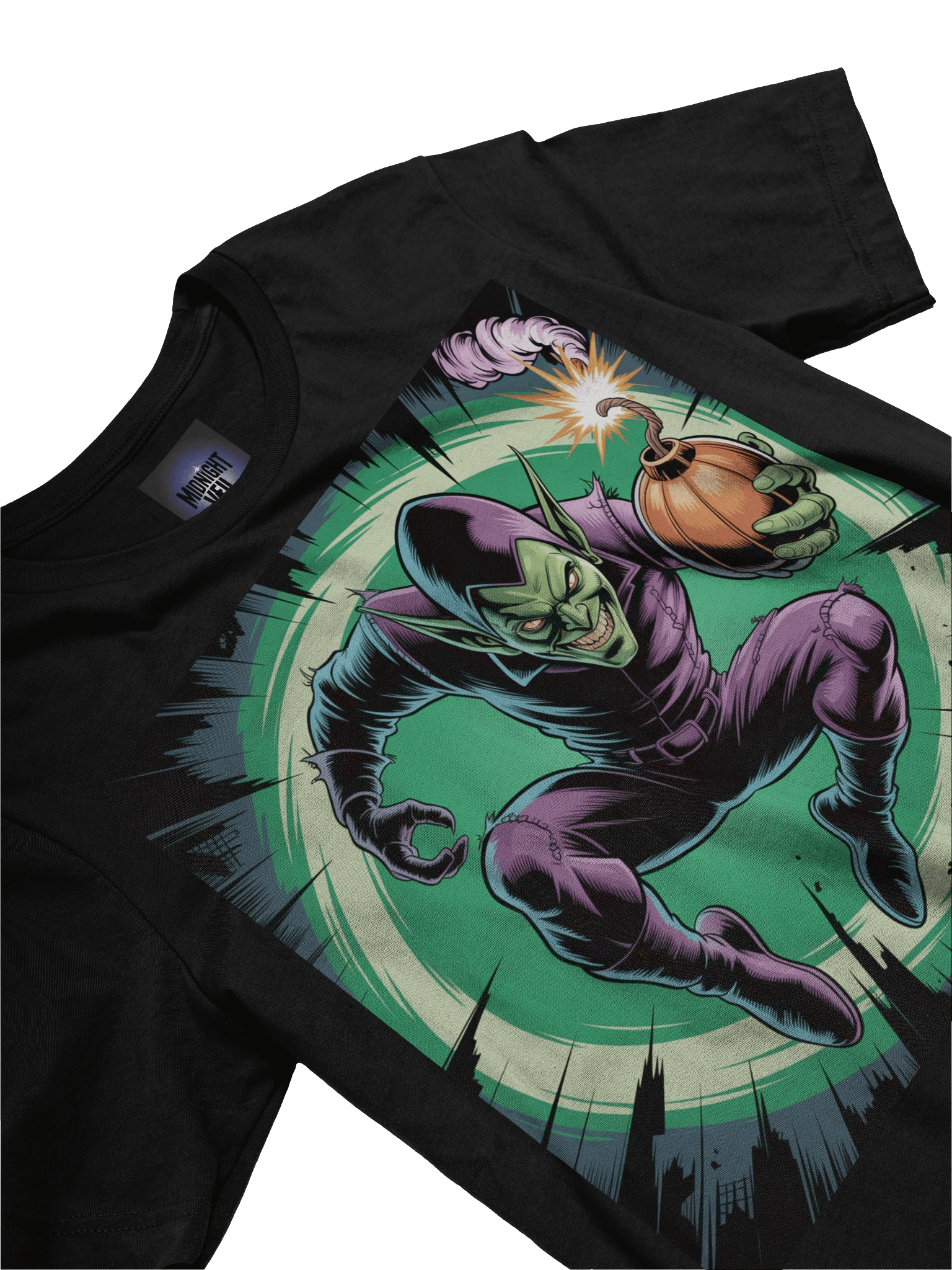 Green Goblin Glider Fury Supersoft T-Shirt – Pumpkin Bomb Blitz product image (5)