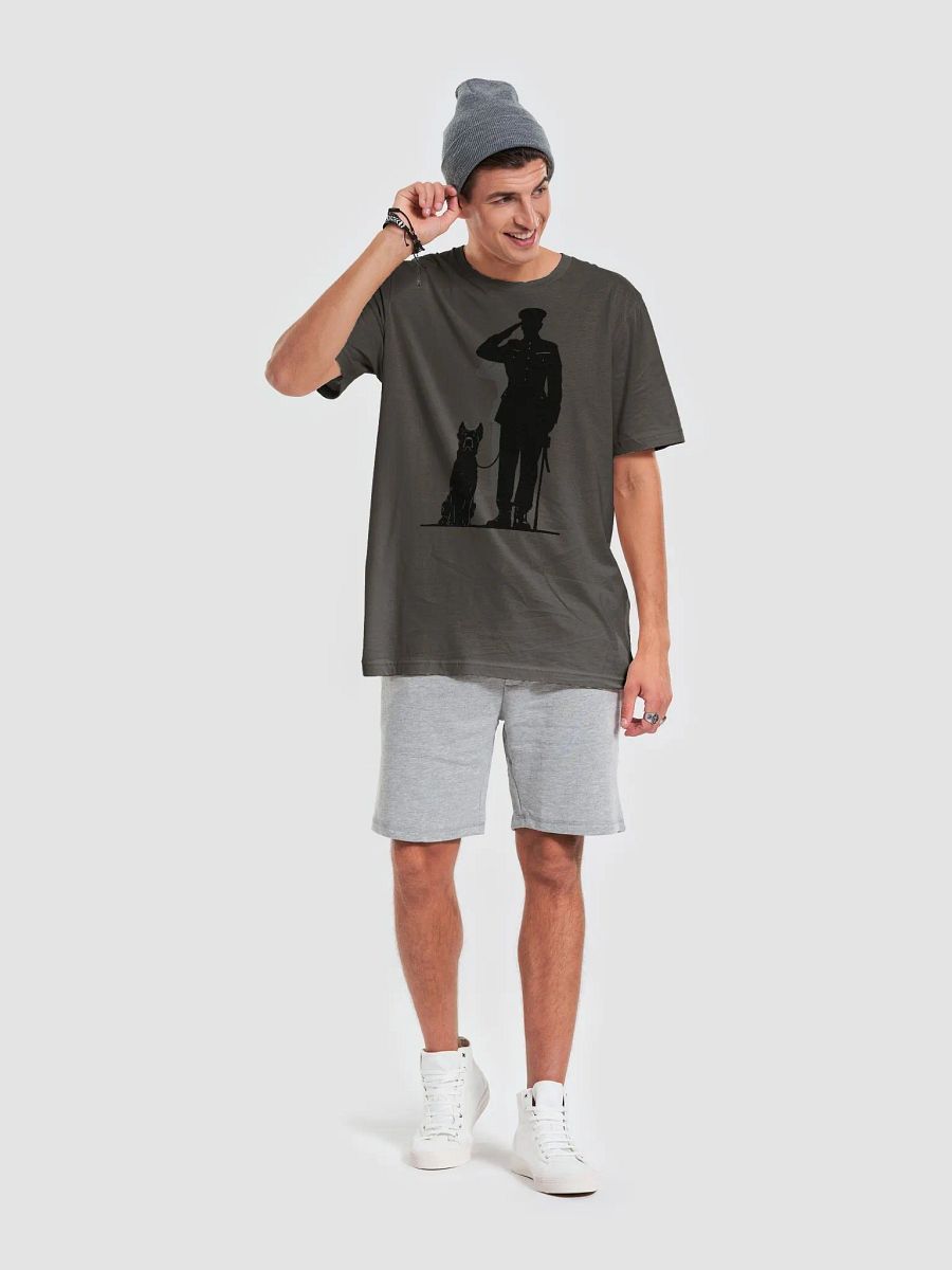 Army captain and dog saluting product image (6)