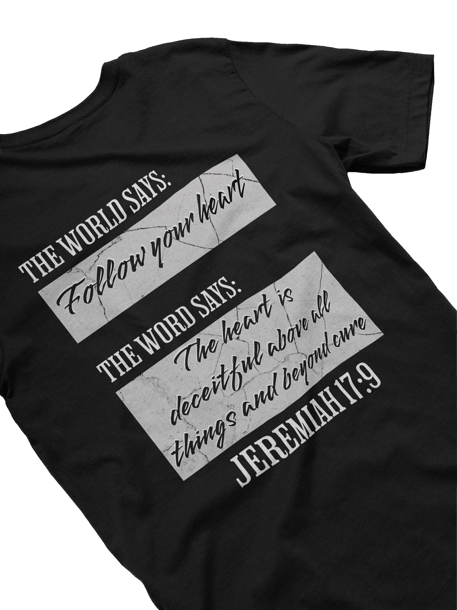 YHWH - The Word vs The World Slim Fit T Shirt "Wicked Heart" product image (2)