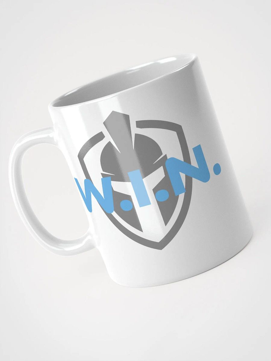 Mind Armor - White Glossy Mug - Blue Logo product image (9)