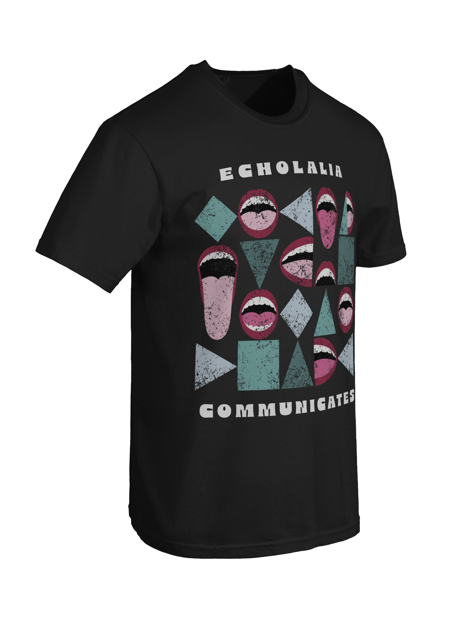 Echolalia Communicates - Unisex Tee < Distressed > product image (8)