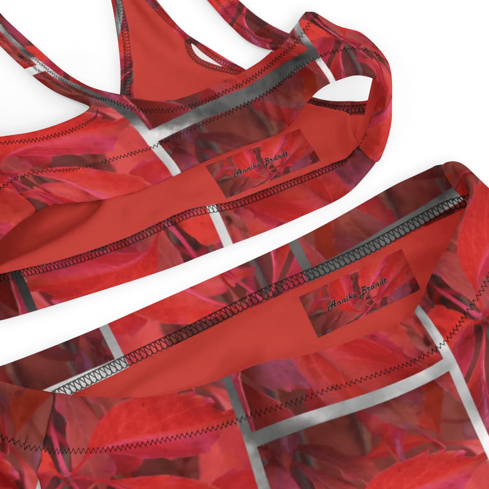 High-Waisted Bikini Set: Vildvin Red Dreams product image (12)