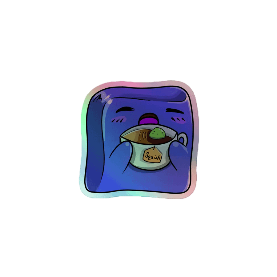 Holographic Coffee Squish Sticker product image (1)
