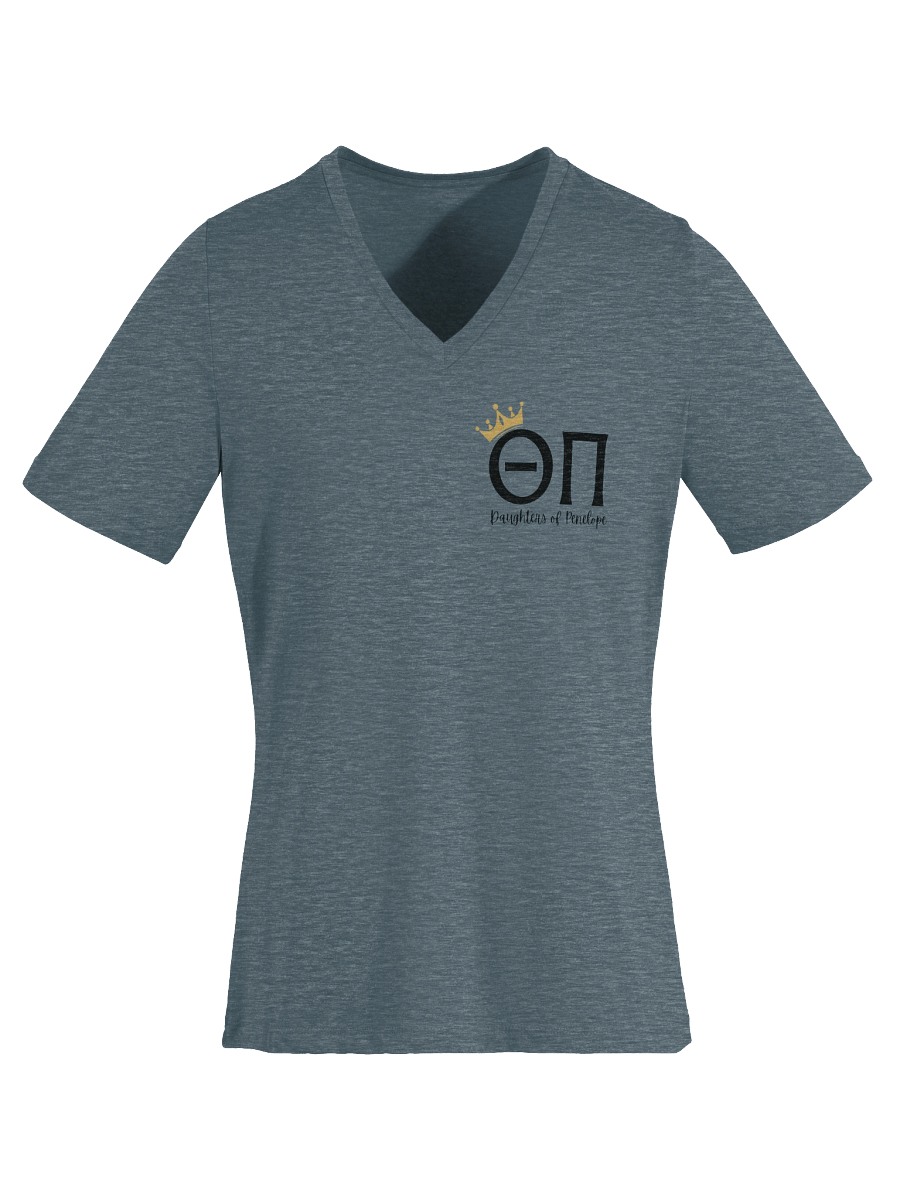 Theta Pi V-Neck Small logo black product image (8)