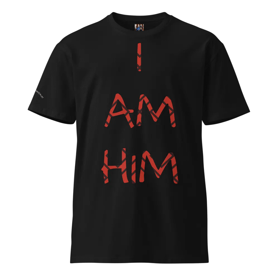 Red & Black Striped 'I AM HIM' Unisex T-Shirt product image (8)