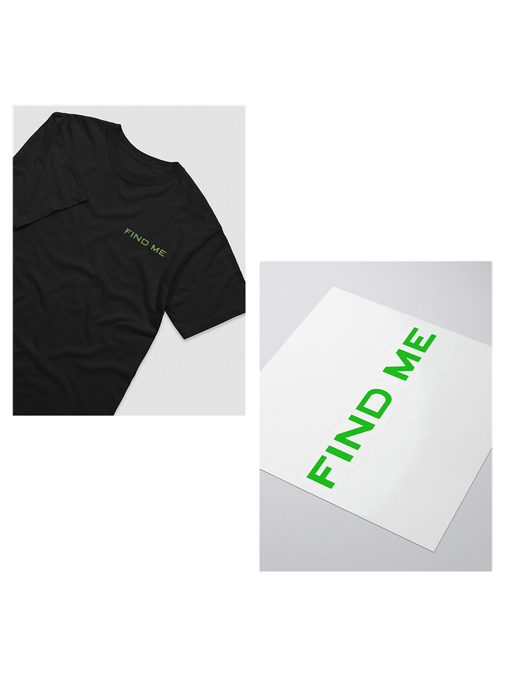 Find Me Sticker + Tee Bundle product image (1)