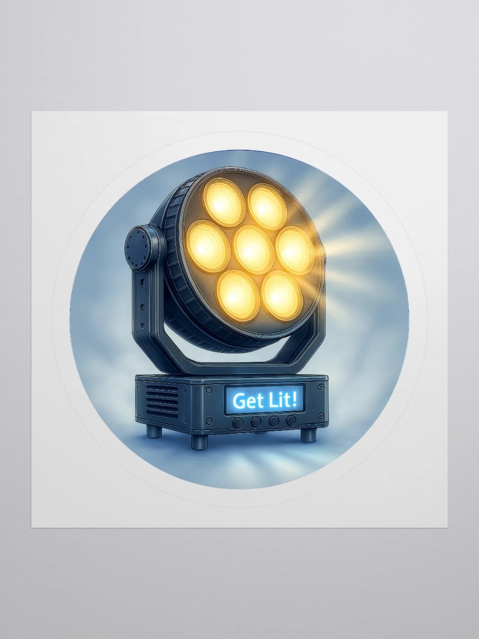 Theatrically Jerry: "Get Lit!" Moving Head Wash Light Stickers product image (1)