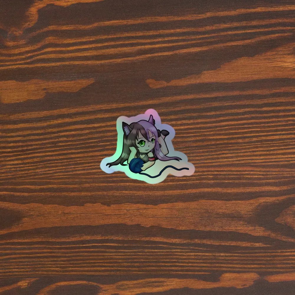 Holographic VioletNeko Sticker product image (5)