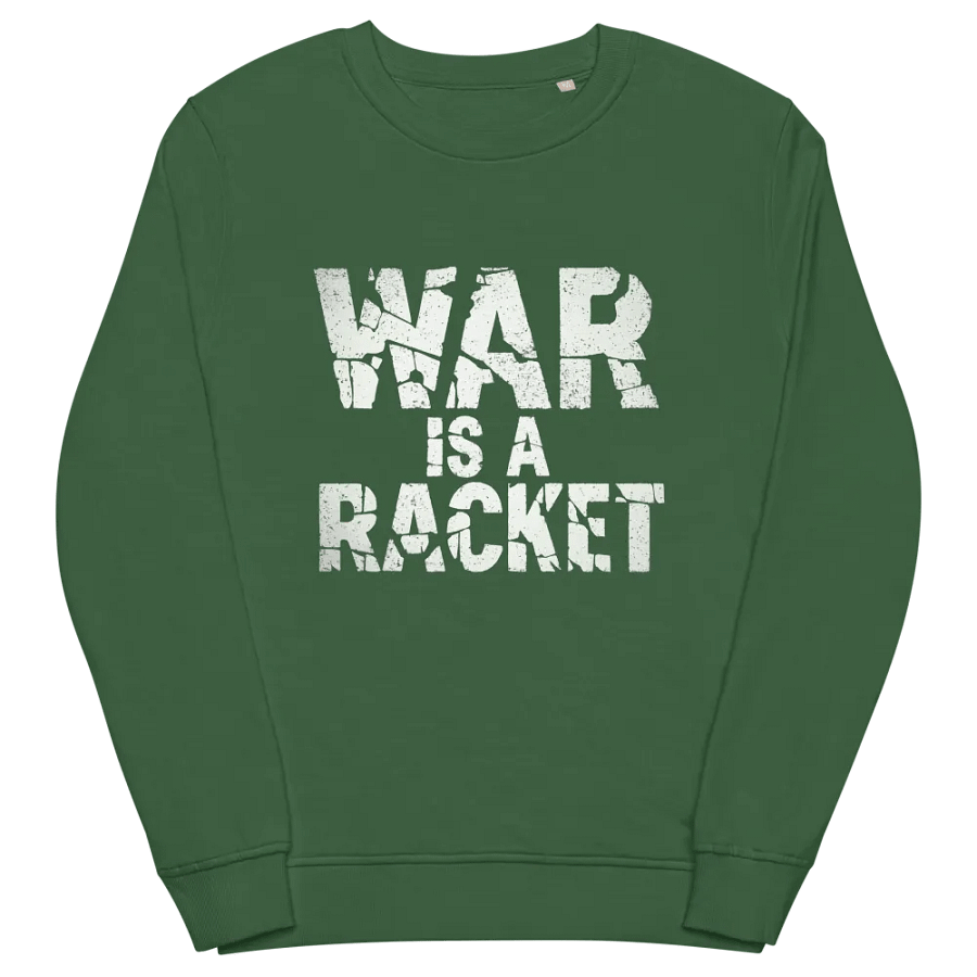 Retro Distressed War Is A Racket Print Sweatshirt product image (4)