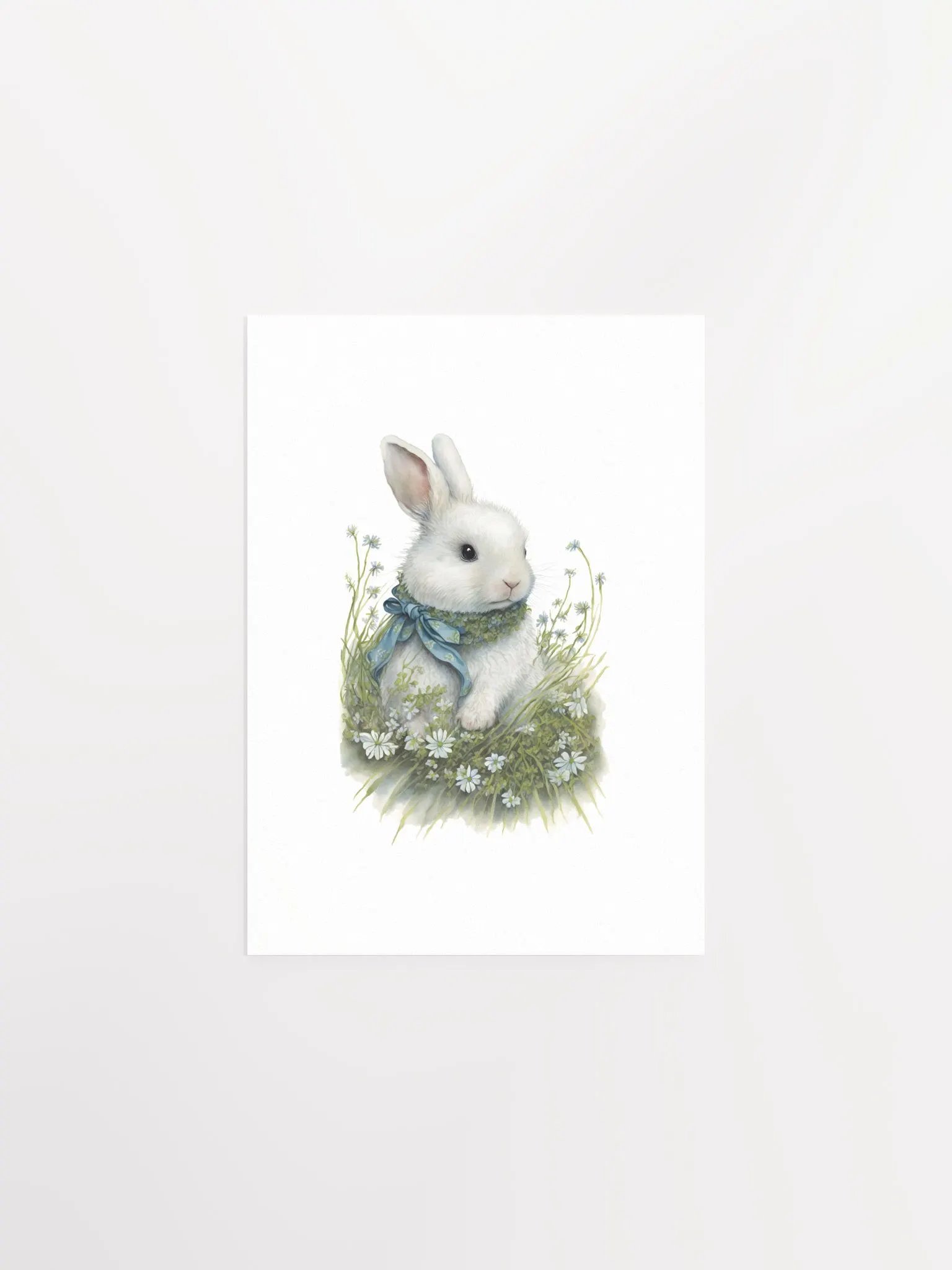 Watercolor Woodland Bunny Print 2 product image (2)