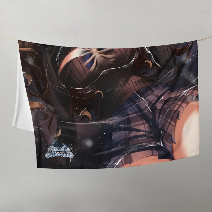 Blue Hearts 60″ × 80″ Blanket product image (10)