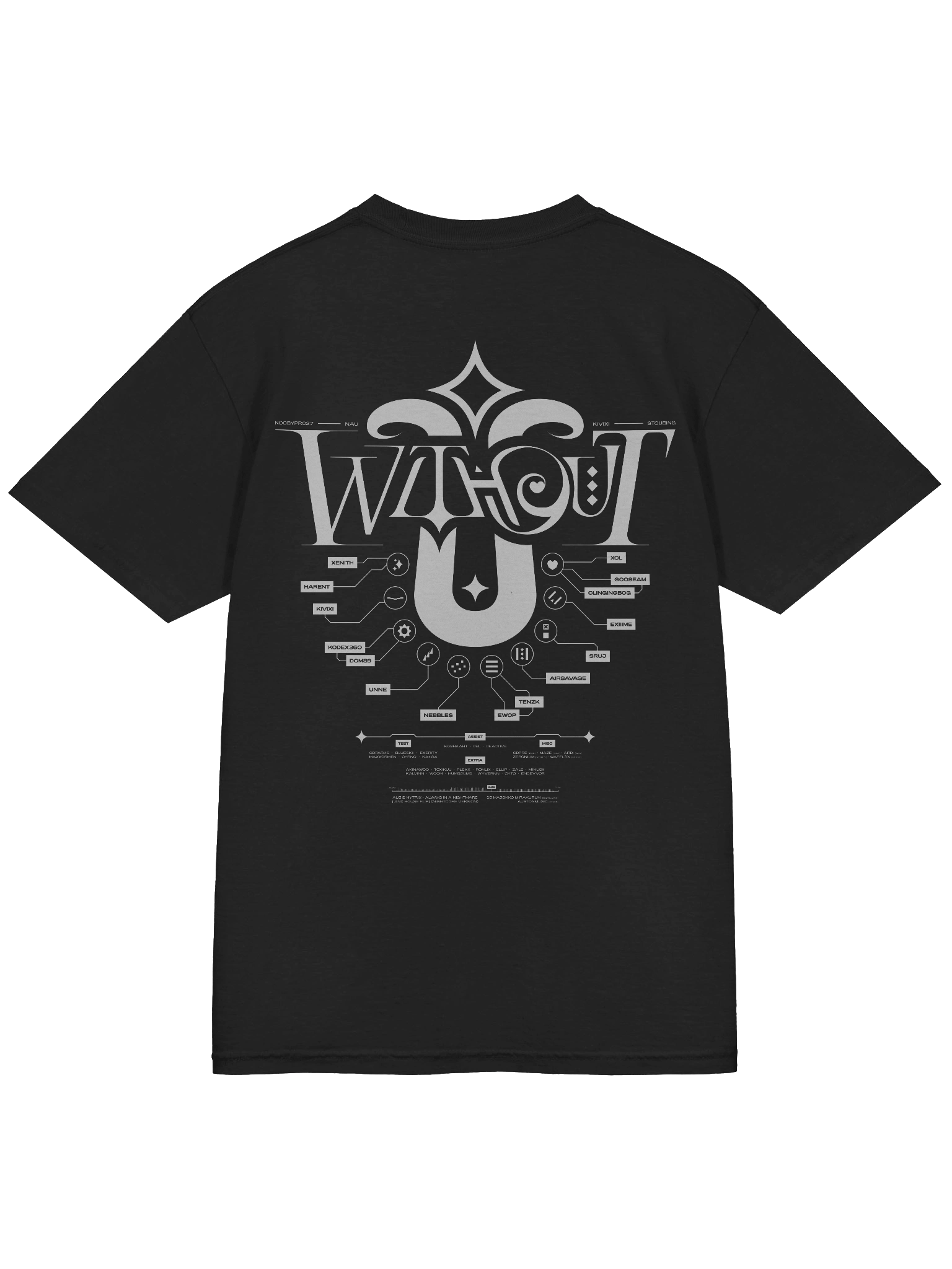 W/O U White/Black Shirt product image (4)