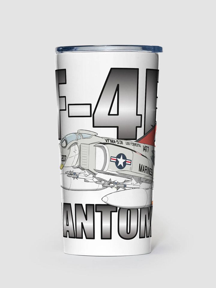 F-4 Phantom Illustrated 20oz Stainless Steel Tumbler product image (1)
