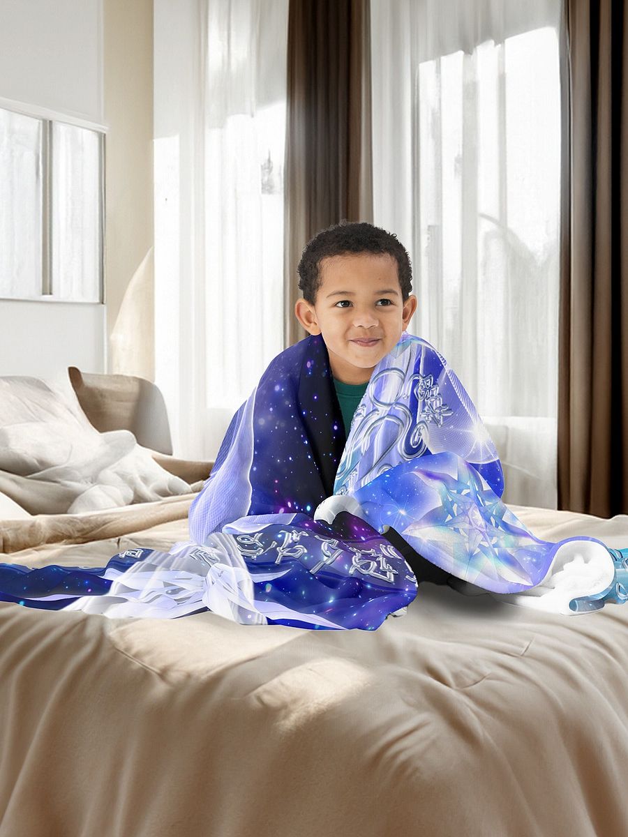 Pleiades Star Angel Light-Tech Fleece Blanket product image (3)