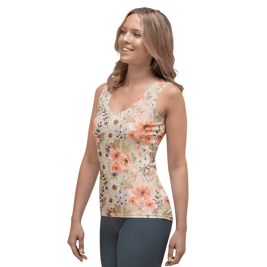 Orange Flowers Tank Top product image (3)