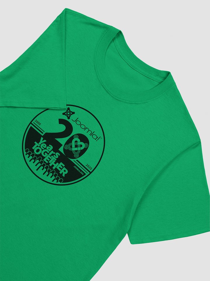 Joomla! 20th Anniversary Edition<br /> — Unisex Softstyle T-Shirt / Black — product image (2)