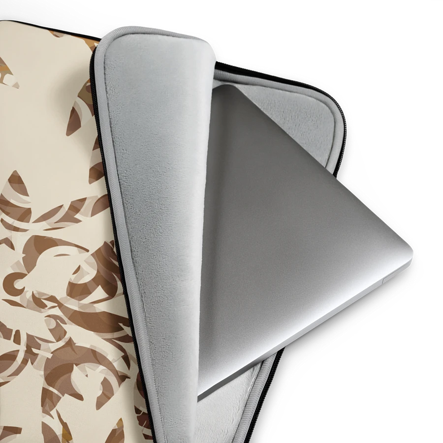 Tropical Bamboo on Neutral Laptop Sleeve product image (3)