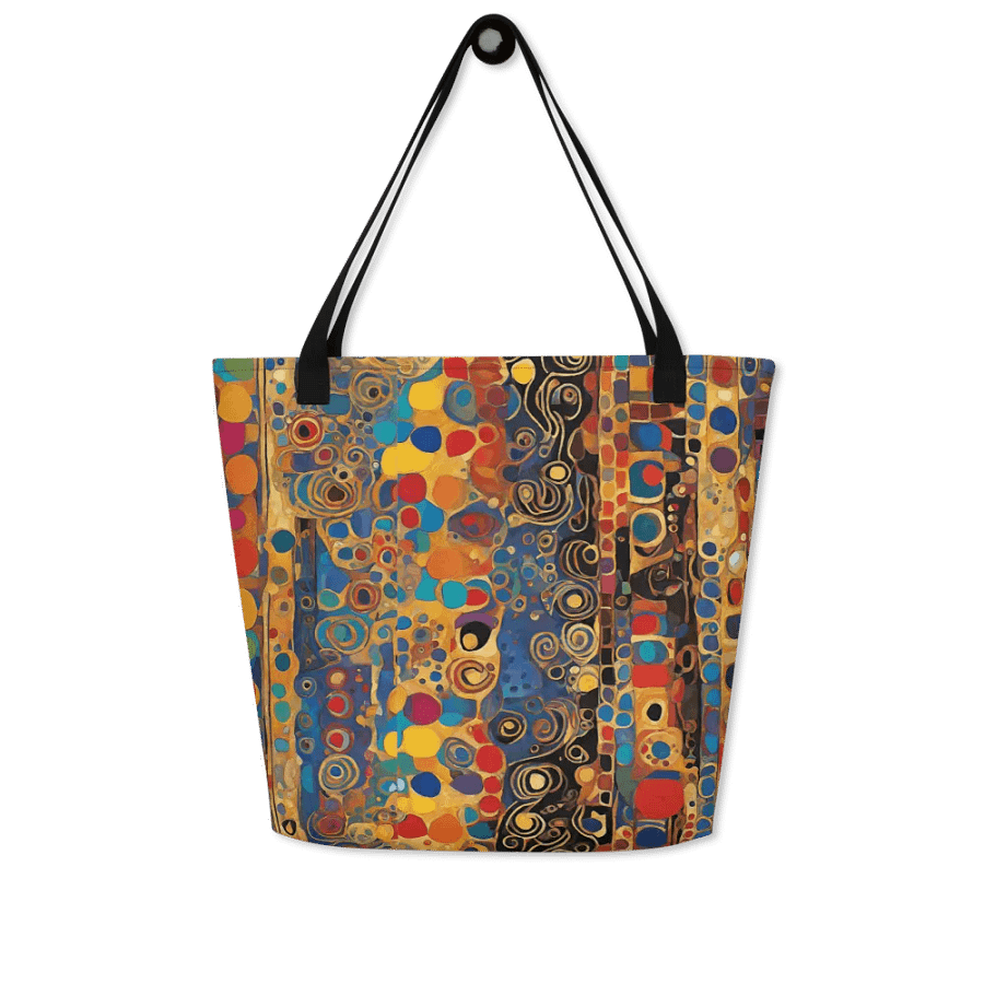 kLIM Golden Swirls All-Over Tote Bag FOR ARTY FRIENDS product image (5)